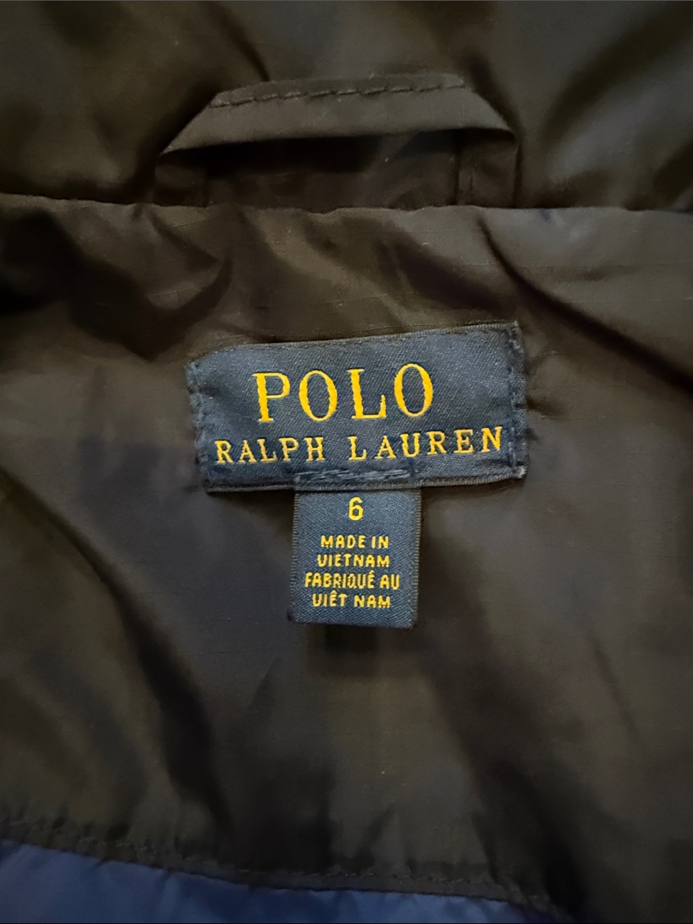 Polo by Ralph Lauren Navy Windbreaker Jacket - size 6 - Picture 2 of 4